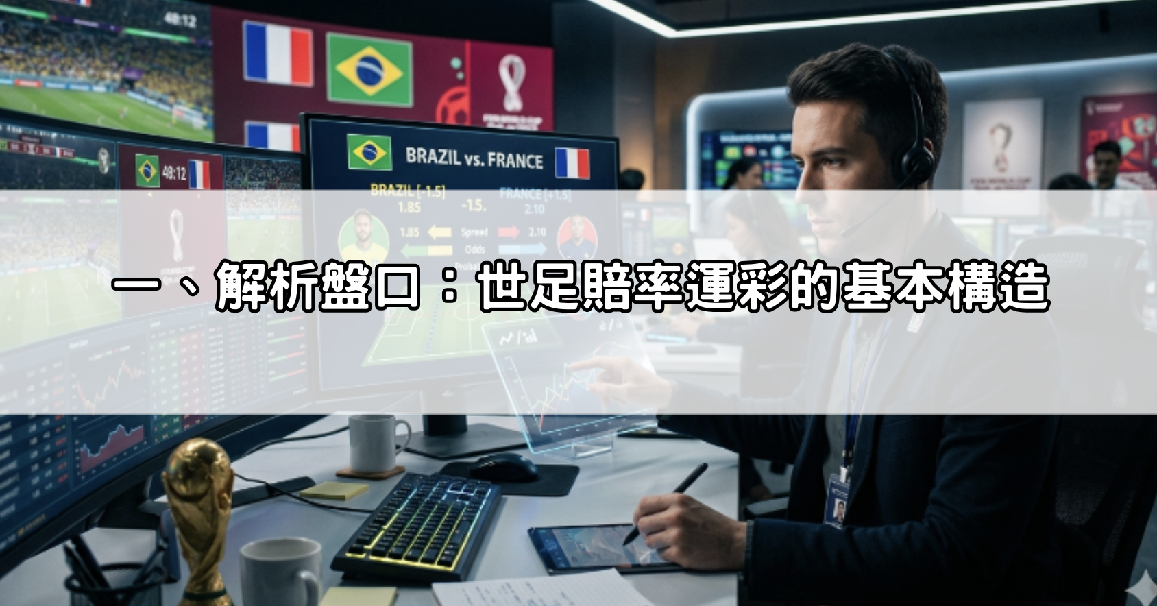 一、解析盤口：世足賠率運彩的基本構造
