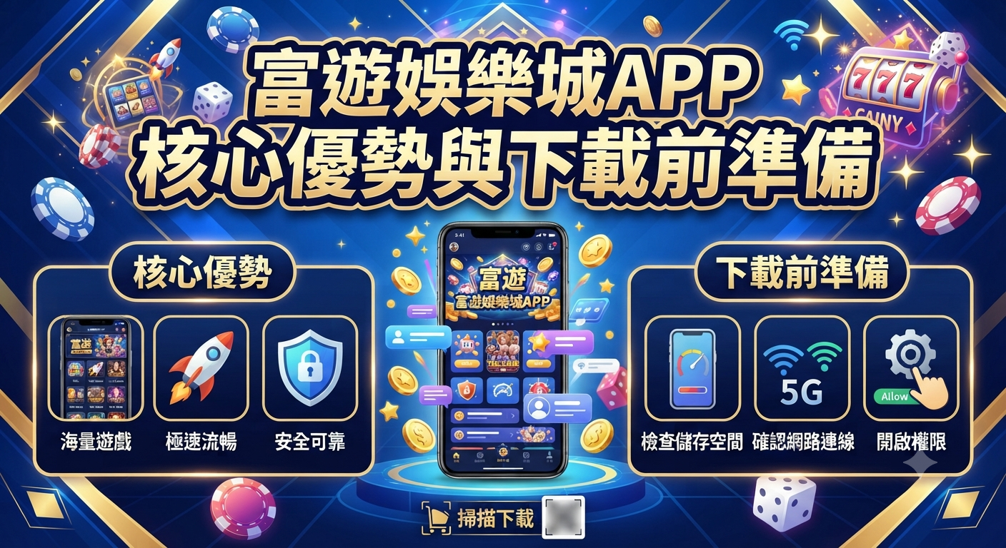 富遊娛樂城APP核心優勢與下載前準備